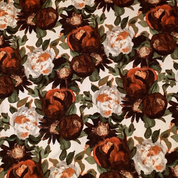 [2/$25] ZARA FLORAL FLOWER VINTAGE STYLED PRINT SHORT SLEEVE SHIRT SIZE MEDIUM - Picture 3 of 4